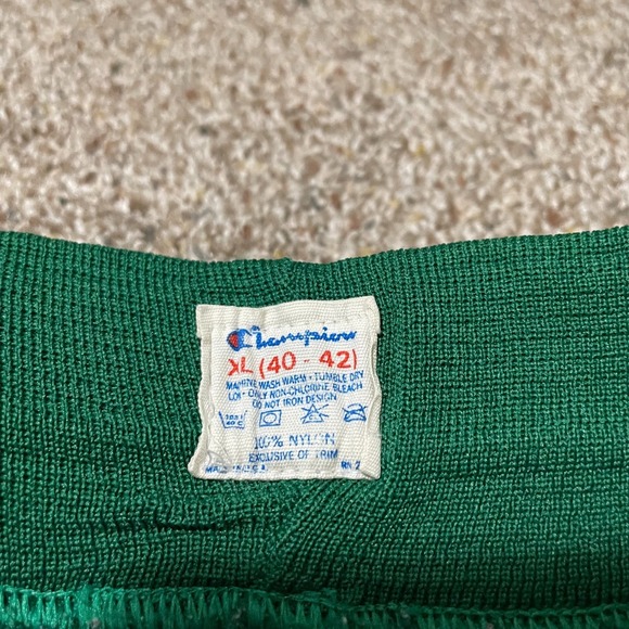 Vintage Old Logo Champion Dallas Mavericks NBA Basketball Shorts Green XL 40-42